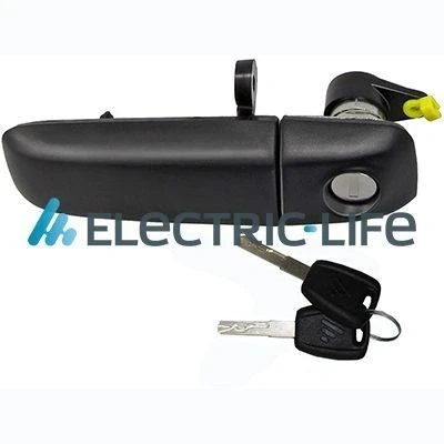 Billede af ELECTRIC LIFE ZR80488 Dørgreb foran til venstre med nøgle sort FIAT: Panda II Hatchback