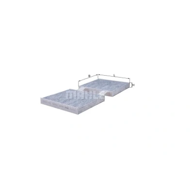 Billede af MAHLE ORIGINAL LAK 873/S Kabinefilter Aktivkulfilter 165 90 30 BMW: X3, X4