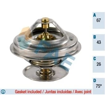 Billede af FAE 5300275 Termostat 75 med pakninger