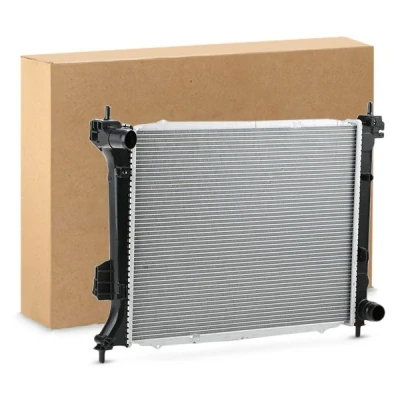 Billede af NRF 56057 Radiator Aluminium 480 390 27 med monteringsdele Loddet køleripper HYUNDAI: i20 I Hatchback