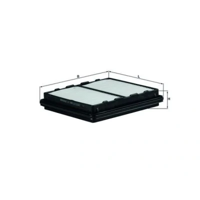 Billede af MAHLE ORIGINAL LX 848 Luftfilter 42,0 209 184,0, 209,0, 209, 184,0 Filterindsats HONDA: CIVIC 6 Hatchback, CRX 2, 3