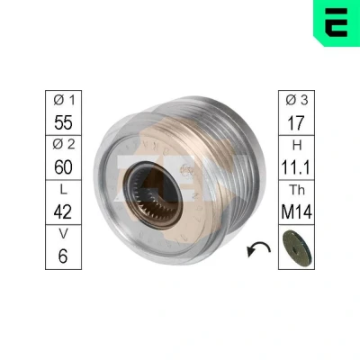 Billede af ERA ZN5516 Friløbskobling