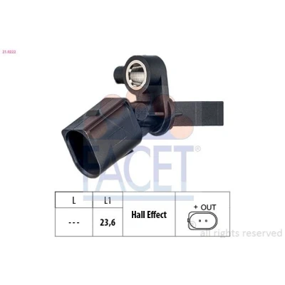 Billede af ABS Sensor FACET 21.0222