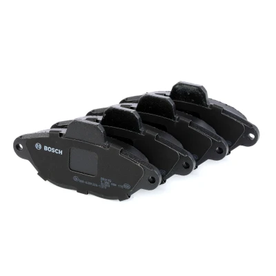 Billede af BOSCH 0 986 494 115 Bremseklodser Low Metallic Inkl. slidadvarselskontakt med anti knirke plade fjeder FIAT: 500 Hatchback, Panda II Hatchback