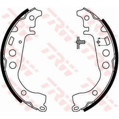 Billede af TRW GS8673 Bremsebakker 200 32 AKEBONO TOYOTA: Yaris III Hatchback, I Verso
