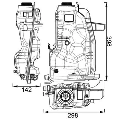 Billede af MAHLE ORIGINAL CRT 76 000S Ekspansionsbeholder uden sensor