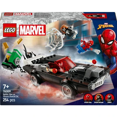 Billede af LEGO Super Heroes 76309 Spider Man mod Venom muskelbil, El bil til børn
