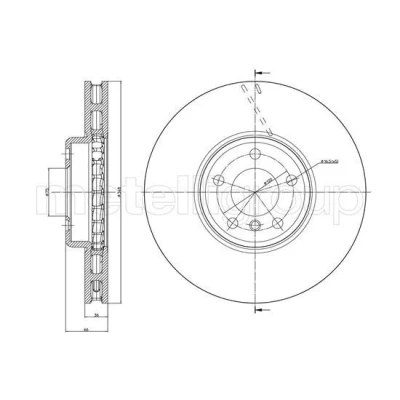 Billede af Bremseskive CIFAM 800 1328C