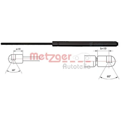 Billede af METZGER 2110484 Gasdæmper 990 574 FORD: Galaxy Mk2 MPV
