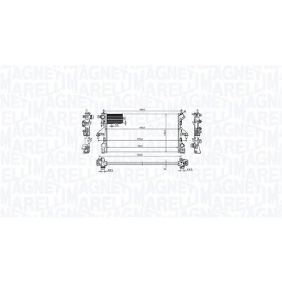 Billede af MAGNETI MARELLI 350213216800 Radiator til køretøjer med manuelt gear 781 416 23 Mekanisk fuget køleripper PEUGEOT: Boxer Bus