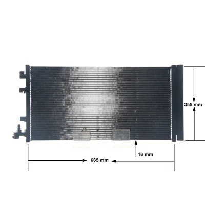 Billede af MAHLE ORIGINAL AC 630 000S Kondensator med tørrer 16 10,0 650 RENAULT: MEGANE 3 Grandtour, Coupe, GRAND SCENIC