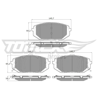 Billede af TOMEX brakes TX 52 54 ABS sensor foraksel aktiv 1300mm PEUGEOT: 407 Sedan, SW, CITROËN: C5 III Stationcar