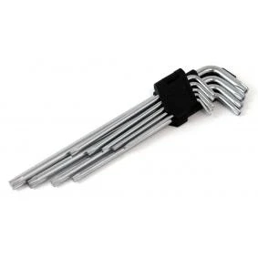 Billede af AMiO 01039 Vinkelskruetrækkersæt T10,T15,T20,T25,T27, T30,T40,T45,T50 Krom vanadium stål TORX 9