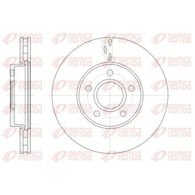 Billede af REMSA 61560.10 Bremseskiver foraksel 278, 278 25 5 ventileret FORD: FOCUS 3 Turnier, C Max 2, 3, VOLVO: S40 II, C30, C70 2 Cabriolet