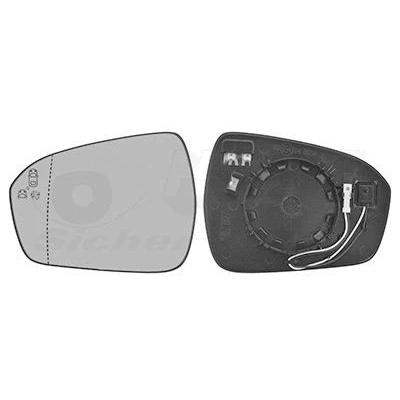 Billede af VAN WEZEL 1883835 Spejlglas venstre FORD: Mondeo 5 Kombi