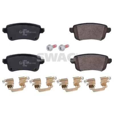 Billede af SWAG 33 10 4736 Bremseklodser bagaksel med befæstelsesmateriale RENAULT: GRAND SCENIC 3, Talisman Grandtour, 3