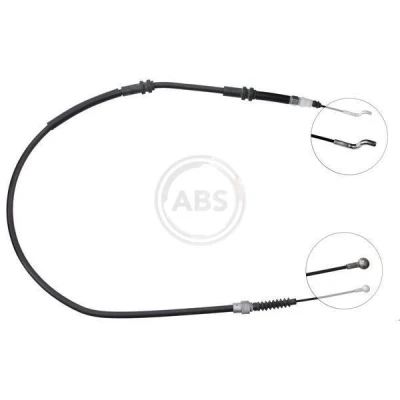 Billede af A.B.S. K13556 Håndbremsekabel 1297 Skivebremse til venstre /højrestyring VOLKSWAGEN: Transporter 5, Multivan 5 (7HM
