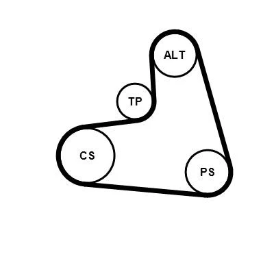 Billede af CONTITECH 6PK1120K3 Kileribberem VOLKSWAGEN: Lupo / 3L, Multivan 5 (7HM, Golf 4, SKODA: Octavia 1 Combi, AUDI: TT Coupe