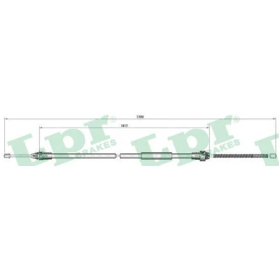Billede af LPR C0135B Håndbremsekabel 1275/1005 Tromlebremse