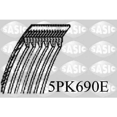 Billede af SASIC 5PK690E Kileribberem 690 5 elastisk FORD: MONDEO 4 Turnier, FIESTA 5,