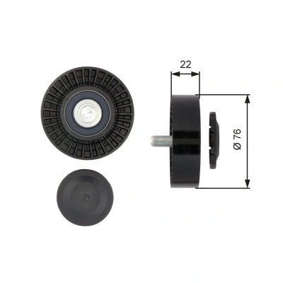 Billede af GATES FleetRunner Micro V Kit T36389 Remstrammerhjul