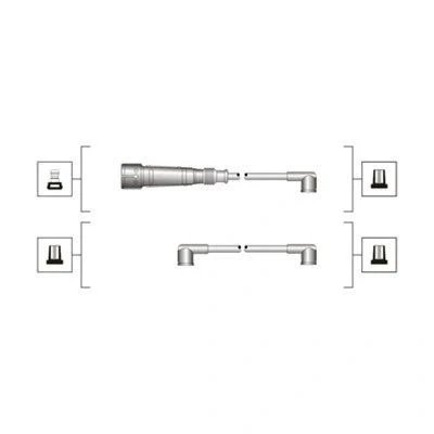 Billede af MAGNETI MARELLI 941319170065 Tændkabelsæt VOLKSWAGEN: Polo III Hatchback
