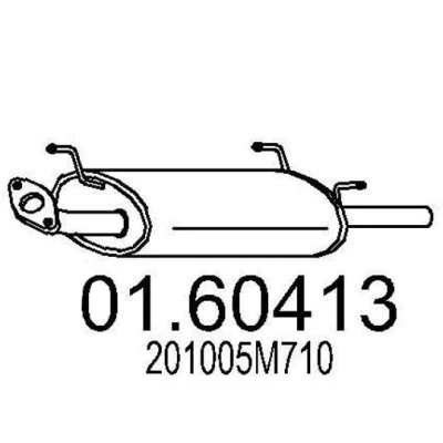 Billede af MTS 01.60413 Lydpotte 790 NISSAN: Almera 2 Limousine