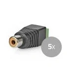 Billede af CCTV sikkerhed stik 2 vejs terminalblok DIN Hun Grøn / Sort