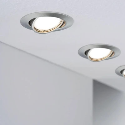 Billede af Paulmann Base, LED indbygningsspot, 3 sæt, jern