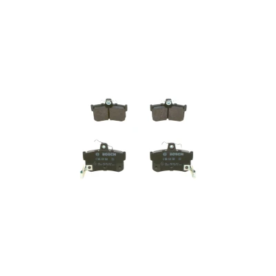 Billede af BOSCH 0 986 424 568 Bremseklodser Low Metallic med indbygget slidsensor anti knirke plade, monteringsvejledning MG: MGF Cabriolet