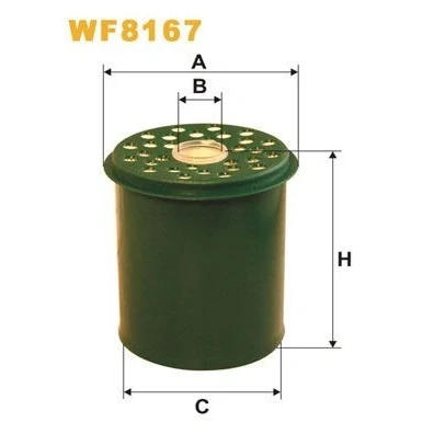 Billede af WIX FILTERS WF8167 Brændstoffilter Filterindsats RENAULT: MEGANE 1, Scénic 1