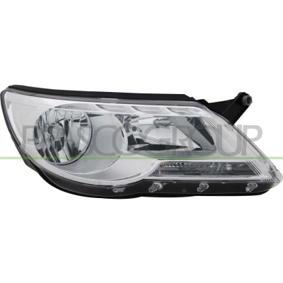 Billede af PRASCO VG8074904 Forlygter venstre H7/H7 med indstillingsmotor for LWR VOLKSWAGEN: Tiguan I