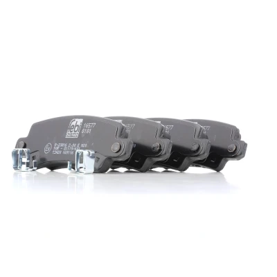 Billede af FEBI BILSTEIN 16577 Bremseklodser bagaksel Ekskl. slidadvarselskontakt, med akustisk advarsel for slid TOYOTA: Corolla IX Hatchback