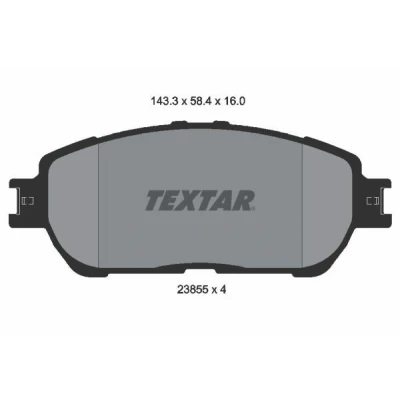 Billede af TEXTAR 2385501 Bremseklodser Forberedt til slidindikator TOYOTA: Camry V Sedan
