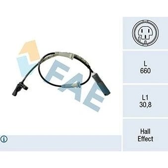 Billede af FAE 78183 ABS sensor aktiv 2 660 BMW: 3 Sedan, Touring, Coupe