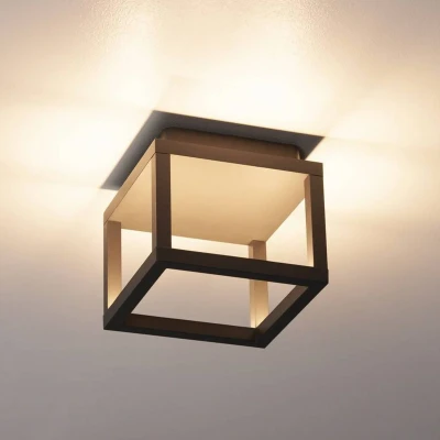 Billede af SLV Quadrulo LED udendørs loftslampe indir. antracit