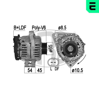 Billede af ERA 209553A Generator 14V 90A HONDA: Accord 6 Limousine