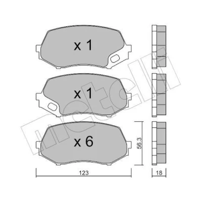 Billede af Bremseklodser METELLI 22 0874 0