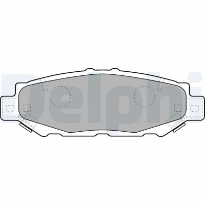 Billede af DELPHI LP1508 Bremseklodser med akustisk advarsel for slid anti knirke plade uden tilbehør LEXUS: GS I, TOYOTA: Celica VI Coupe