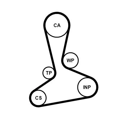 Billede af Vandpumpe + tandremssæt CONTITECH CT1242WP1