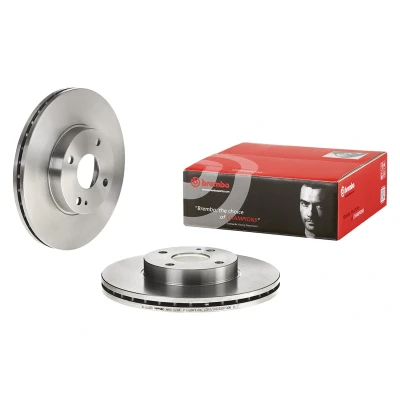 Billede af BREMBO 09.6771.14 Bremseskiver 257 22 4 indvendigt ventileret MAZDA: MX 3, FAMILIA