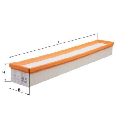 Billede af MAHLE ORIGINAL LX 992 Luftfilter 57,3 85 520,0 Filterindsats MERCEDES BENZ: C klasse Sedan, T modell, Coupe