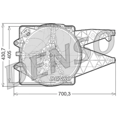 Billede af DENSO DER01020 Køleventilator ALFA ROMEO: MiTo