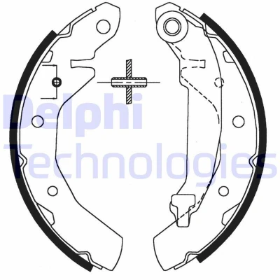 Billede af DELPHI LS1821 Bremsebakker 180 31 CHEVROLET: Matiz