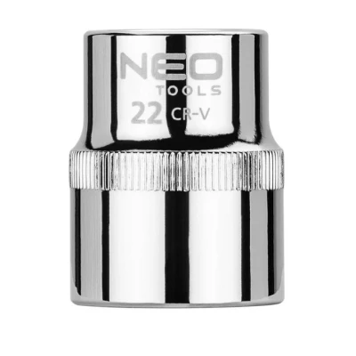 Billede af NEO TOOLS 08 022 Skraldenøgleindsats (Hexagon) 1/2 3124 22 mm Krom vanadium stål SuperLock