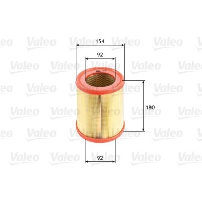 Billede af VALEO 585604 Luftfilter 180 154 Filterindsats RENAULT: CLIO 1