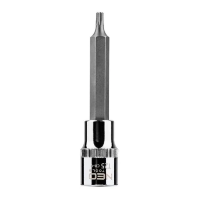 Billede af NEO TOOLS 08 761 Skraldenøgleindsats (Hexagon) 1/2tommer T25 Krom vanadium stål, Værktøjsstål indre torx
