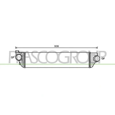 Billede af PRASCO RN954N001 Intercooler med lynkobling