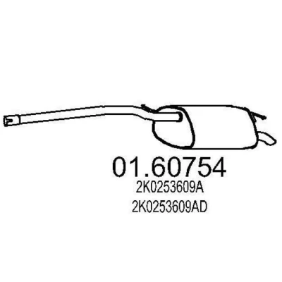 Billede af MTS 01.60754 Lydpotte 1210 VOLKSWAGEN: Caddy 3