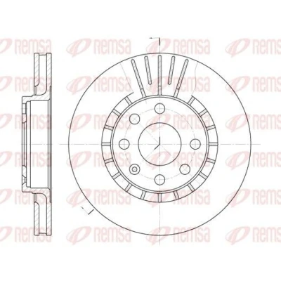 Billede af REMSA 6178.10 Bremseskiver foraksel 256, 256 24 6 ventileret OPEL: Vectra A Sedan, Calibra A, Corsa C Hatchback, LOTUS: Elan Cabriolet
